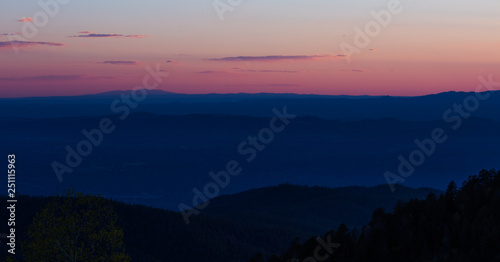 Sunset in Santa Fe Mountains