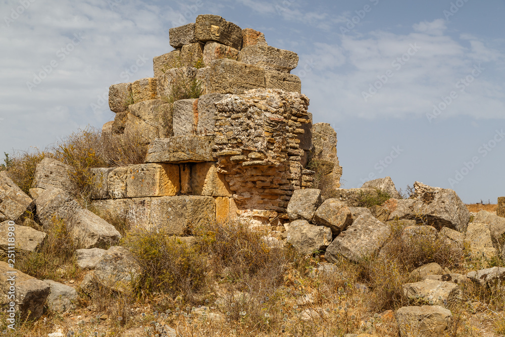Ruins of the ancient Uthina (Oudna, Oudhna) town, Tunisia