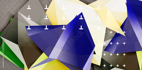 Triangular low poly background design