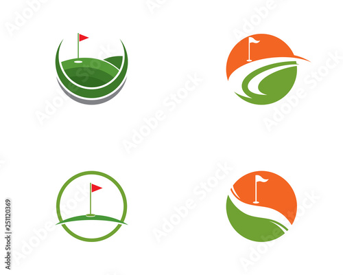Golf Logo Template vector illustration icon design 