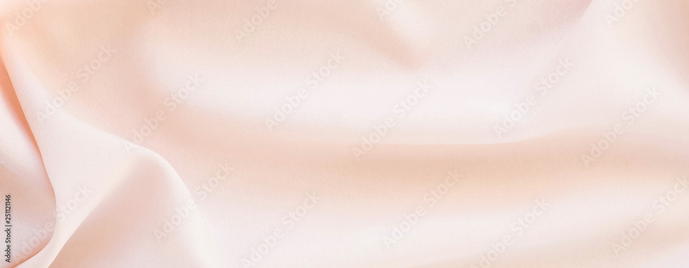 silk fabric texture, background pastel pink color banner . copy space silk fabric texture, background pastel pink color banner . copy space