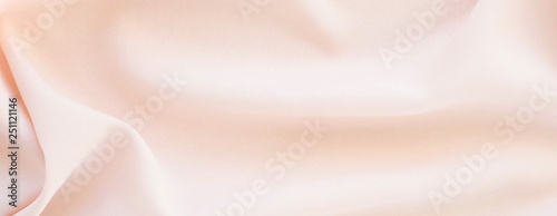 silk fabric texture, background pastel pink color banner . copy space