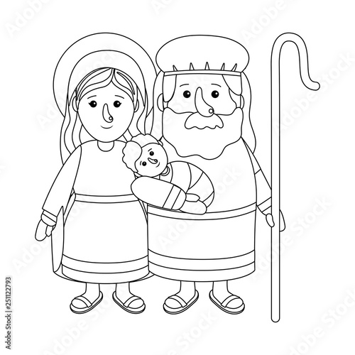nativity scene cartoon
