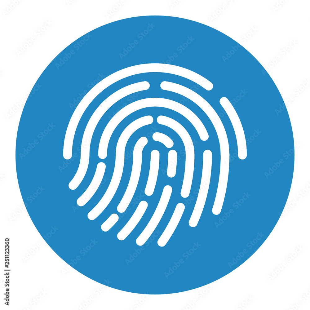 Touch id. Fingerprint recognition. Vector illustration Touch id. Fingerprint recognition. Vector illustration