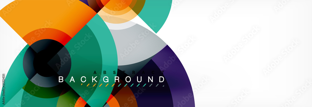 Fototapeta premium Modern circle background
