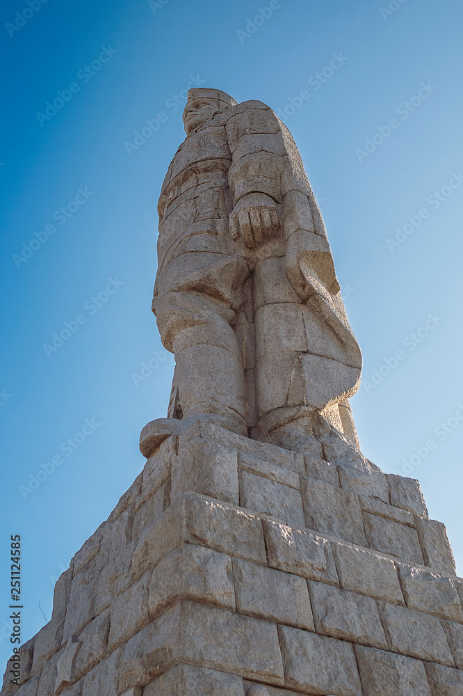Monument to unknown soldier in Plovdiv, Bulgaria. Close-up 1