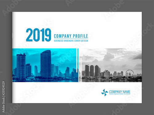 Cover design for annual report business catalog company profile brochure magazine flyer booklet poster banner. A4 landscape template element cover vector EPS-10 sample image with Gradient Mesh.