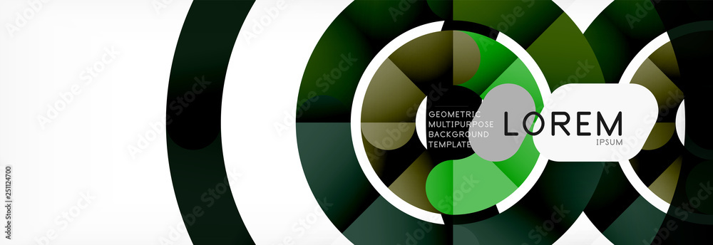 Round linear circle shapes background Round linear circle shapes background