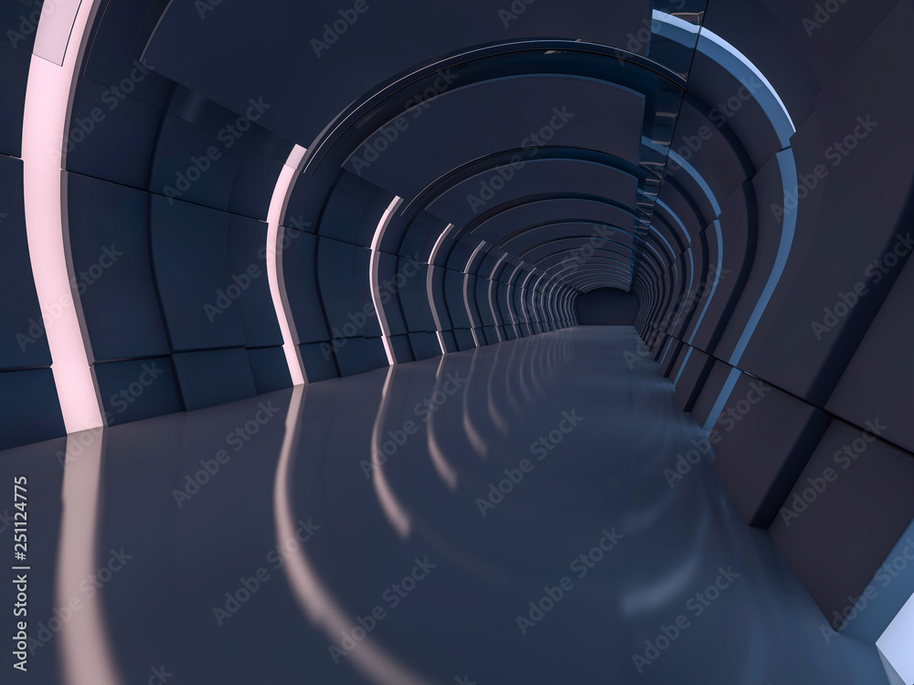 Obraz premium Abstract modern architecture background. 3D rendering