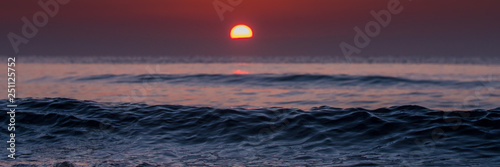 Two incoming wave lines