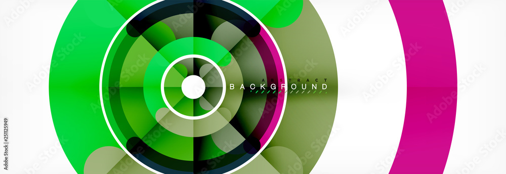 Round linear circle shapes background Round linear circle shapes background