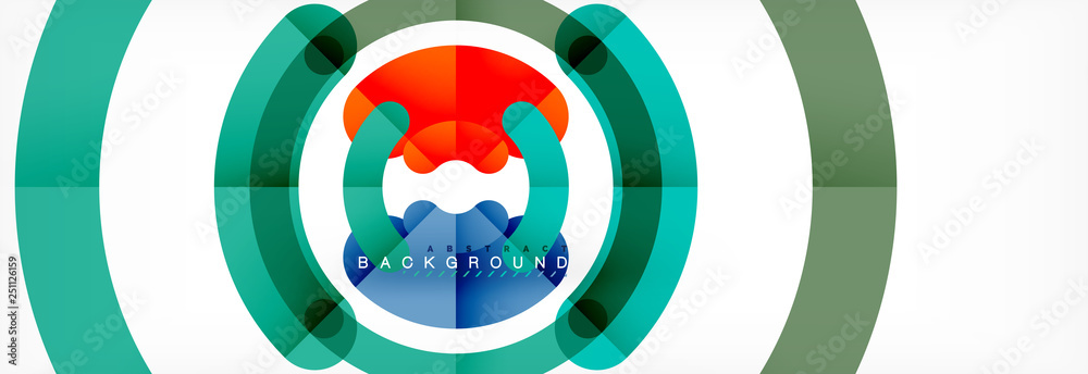 Linear design circle background
