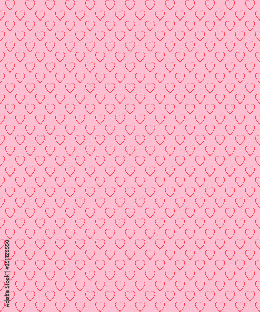 Romantic seamless pattern. Vector pattern with heart shape. Hand drawn pattern. Romantic seamless pattern. Vector pattern with heart shape. Hand drawn pattern.