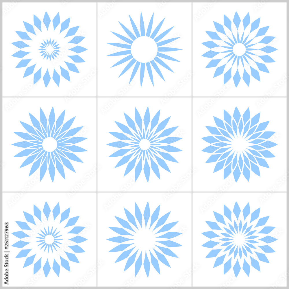 Design elements set. Abstract icons.