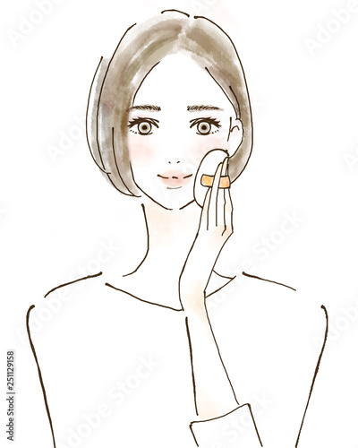 化粧 メイク パウダー 女性イラスト 美容 美魔女 Stock Illustration Adobe Stock 化粧 メイク パウダー 女性イラスト 美容 美魔女 Stock Illustration Adobe Stock