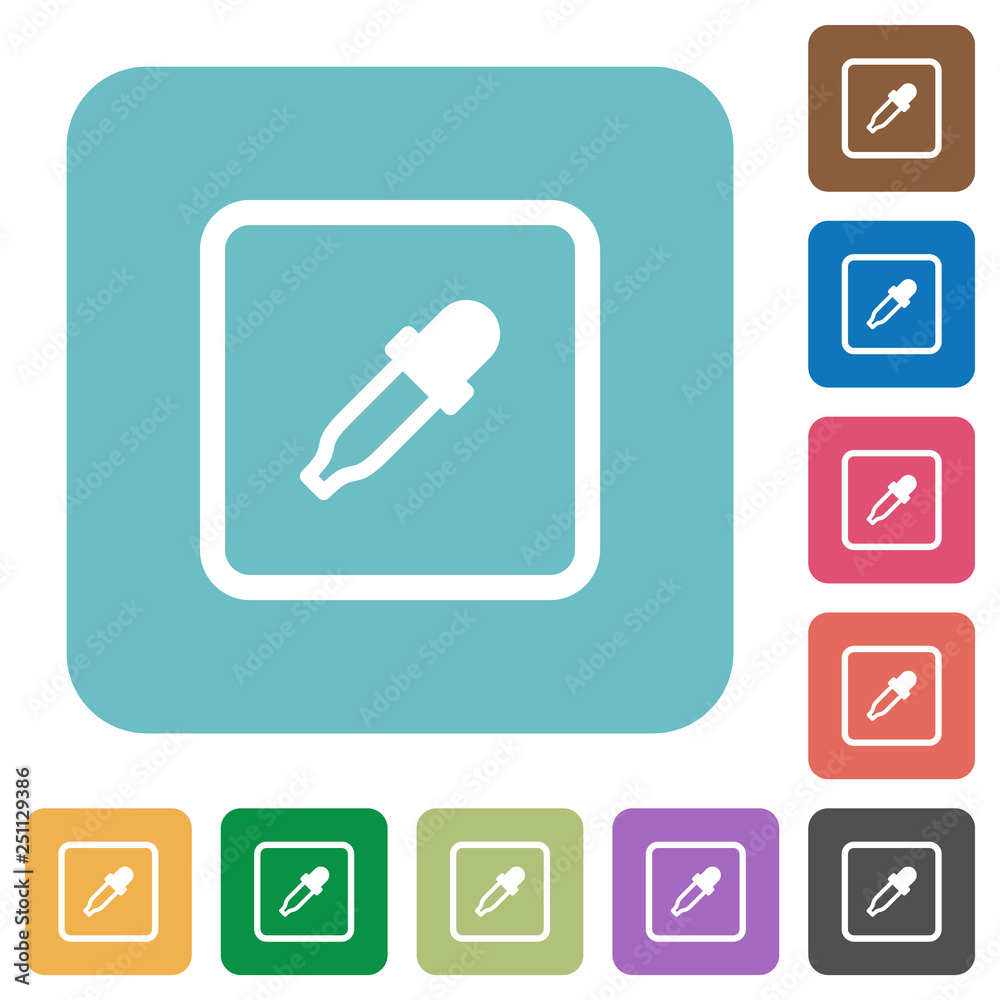 Get object color rounded square flat icons Get object color rounded square flat icons
