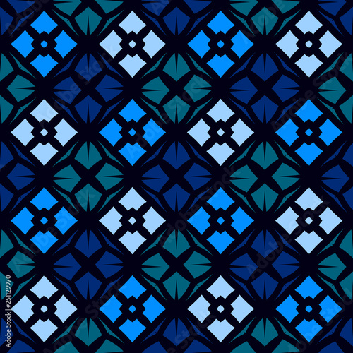 Seamless pattern with geometric ornament.