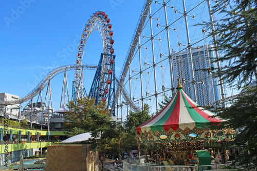 東京ドームシティの観覧車 Stock Photo Adobe Stock