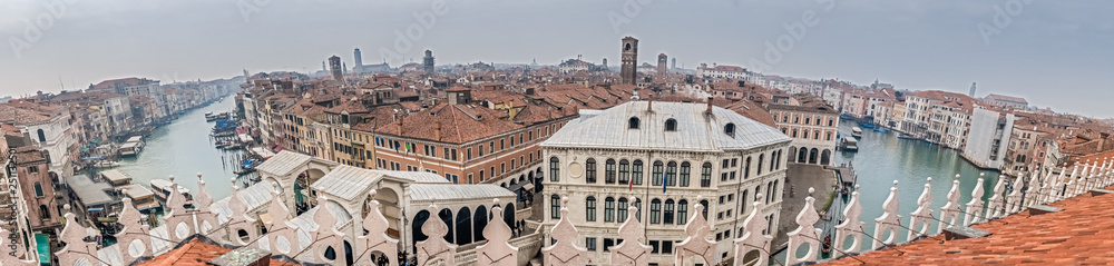 Canal Grande panorama, Venice, capital of the Veneto region, a UNESCO World Heritage Site, northeastern Italy