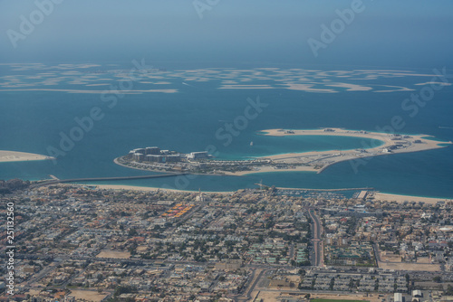 Bird view of Dubai skyline ...