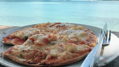 Summer pizza By the sea, Koh Samui.