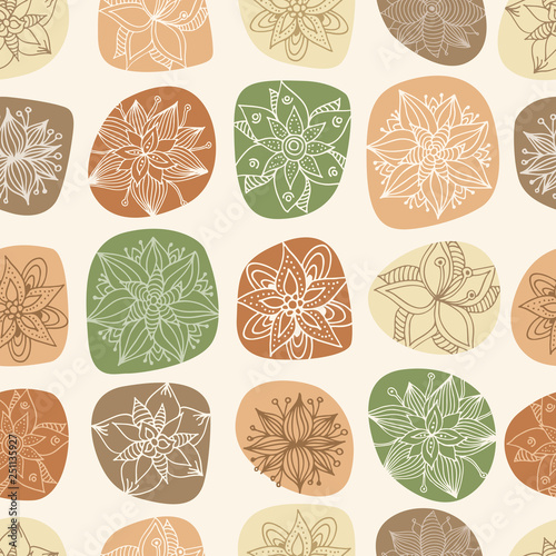 Floral pattern. Flowers in color spots