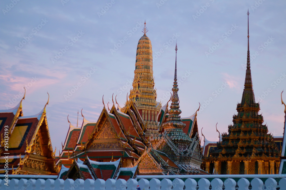 wat phra kaew temple in bangkok thailand