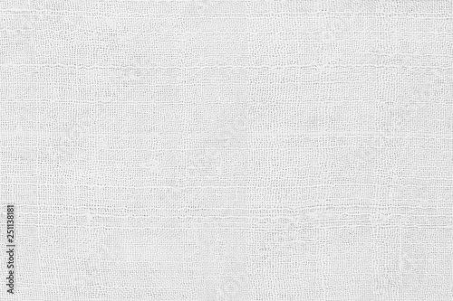 White linen old fabric texture or background.