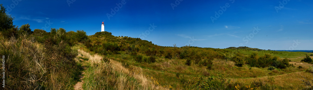 lighthouse Dornbusch on Isle Hiddensee lighthouse Dornbusch on Isle Hiddensee