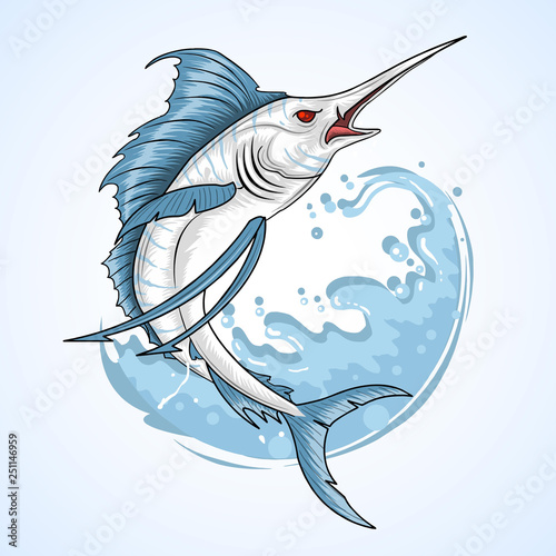ANGLER FISH MARLIN VECTOR