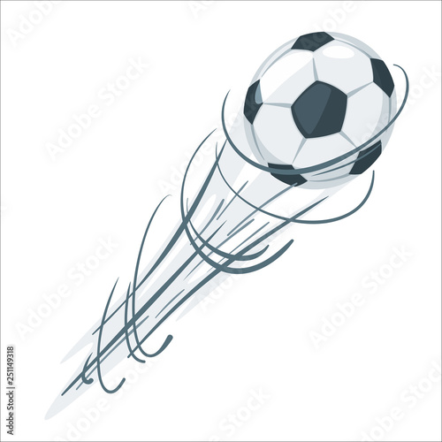Soccer ball vector illustration.