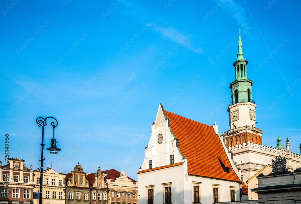 Fototapeta premium Poznań Market Square starówka Polska Poland Polen marked square old city Poznan