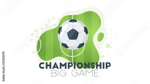 Soccer championship design element 