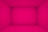 Empty pink room. The inner space of the box. Vector design illustration. Mock up for you business project