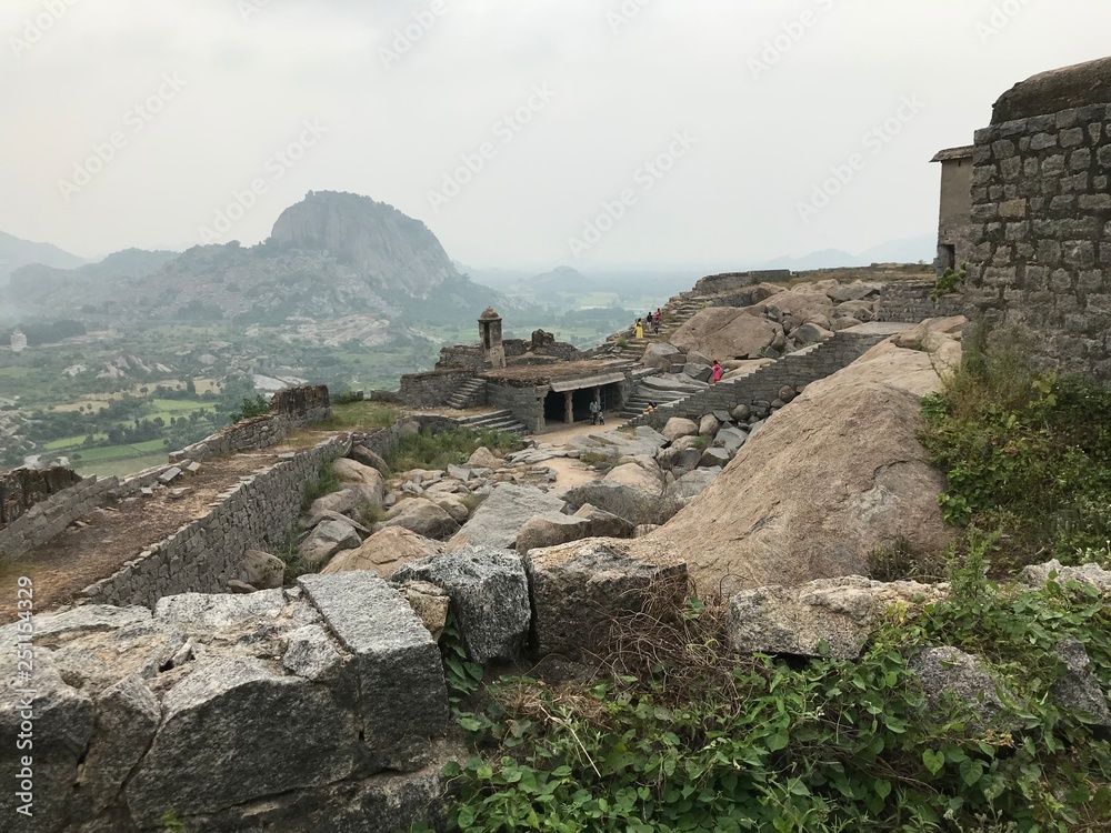 Ruin of Gingee Fort in Tamil Nadu, Chennai