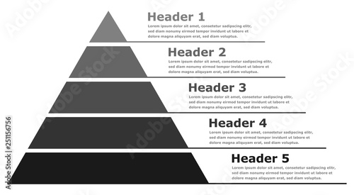 Pyramid infographic chart