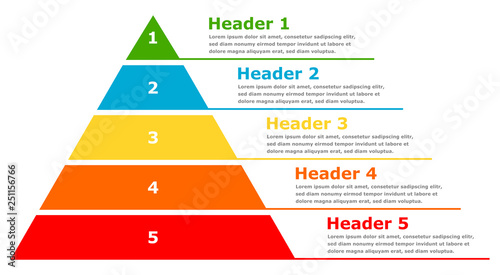 Pyramid infographic chart