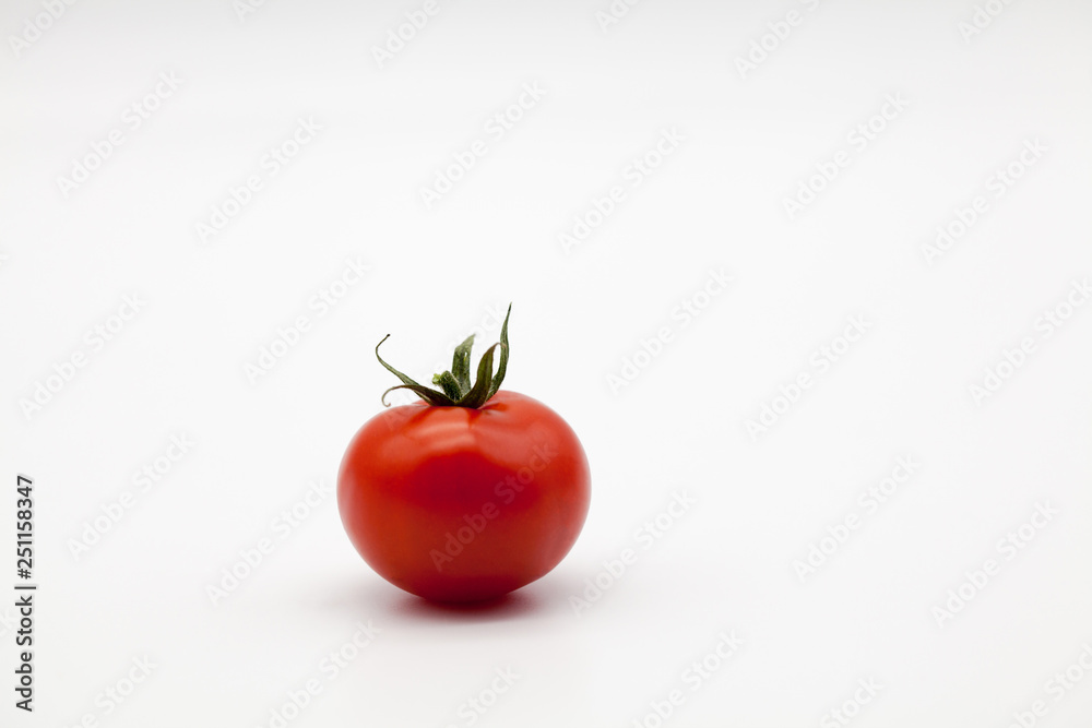 cherry tomatoes on a white background cherry tomatoes on a white background