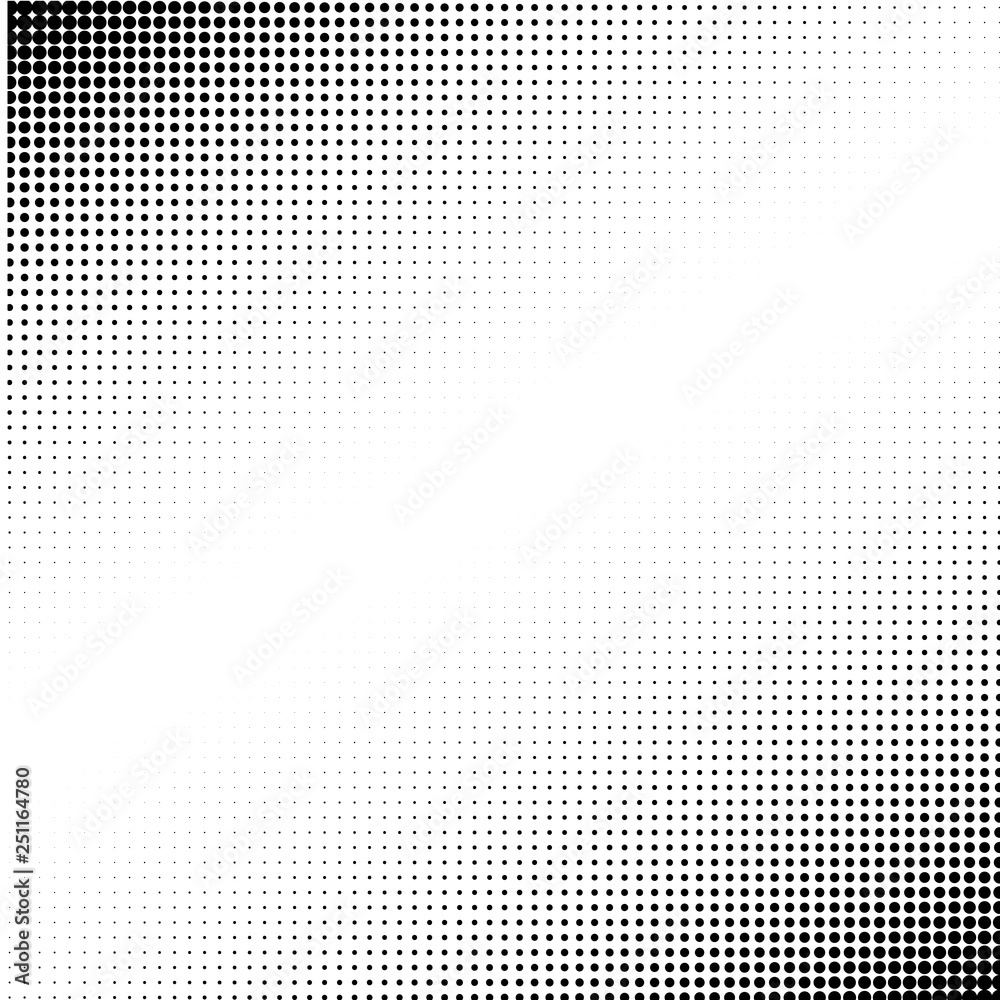 The black dots on white background. The black dots on white background.