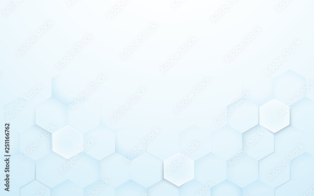 Soft blue and White 3d hexagons texture background Soft blue and White 3d hexagons texture background
