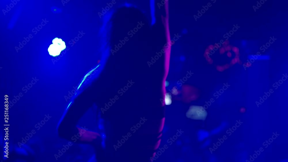 Sexy girl dancing in night club Sexy girl dancing in night club