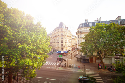 Fotografie View from path walk Rene-Dumont in Paris, France
