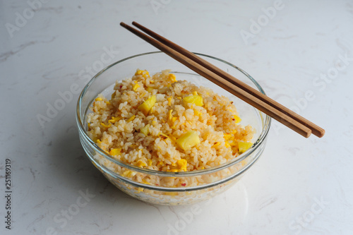 Fried rice with pineapple