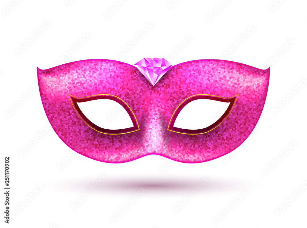 Masquerade Clip Art Pink
