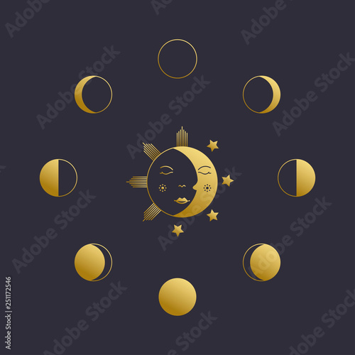 Golden Moon phases. Eps 10.