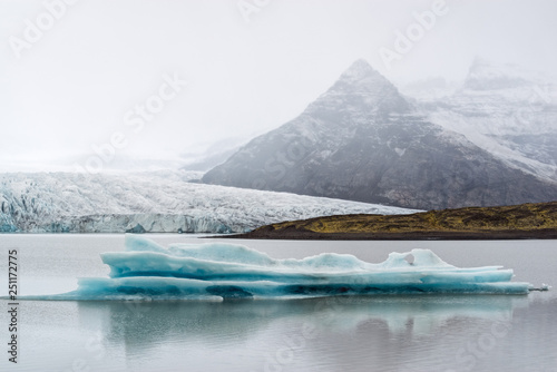Iceberg in Fjallsarlon glacier lagoon, Iceland