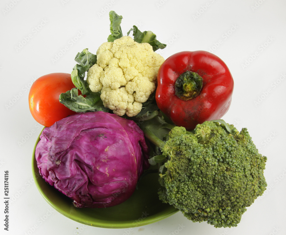 a group of raw vegetables a group of raw vegetables