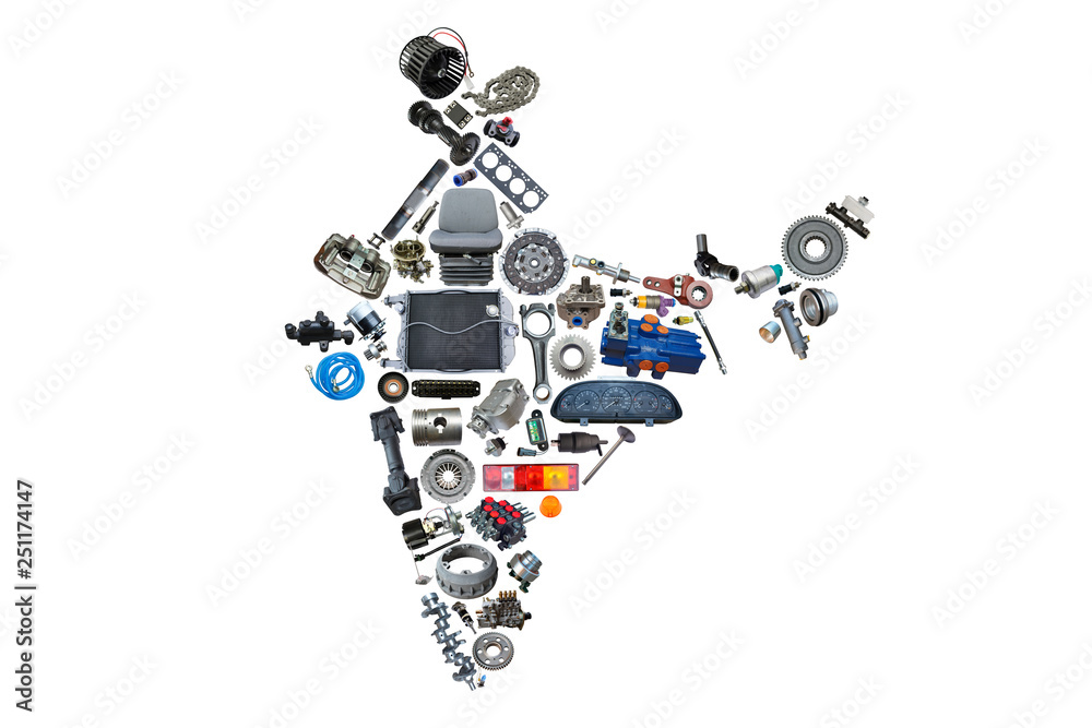 India map of the auto parts for shop auto aftermarket. India map of the auto parts for shop auto aftermarket.
