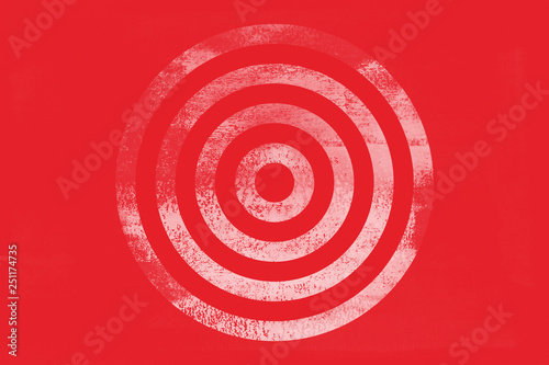 Red Target Tone Icon Texture Art Background Pattern Design Graphic