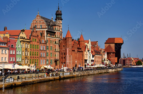 historical hanse city Gdansk in Poland